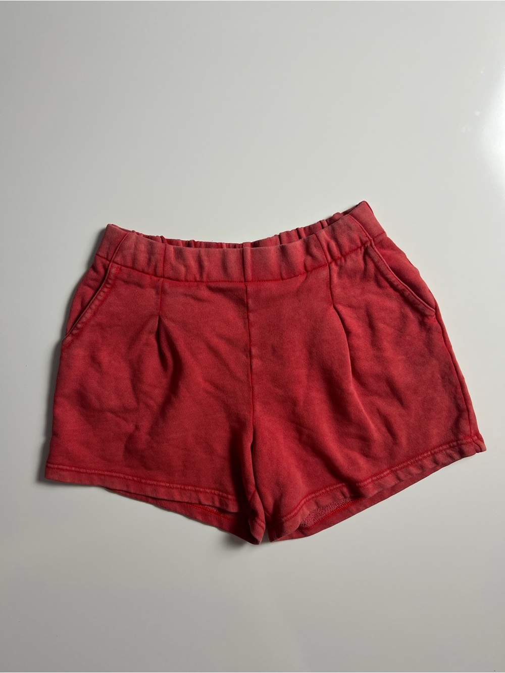 Aerie Pull On Shorts, Washed Red, Size S